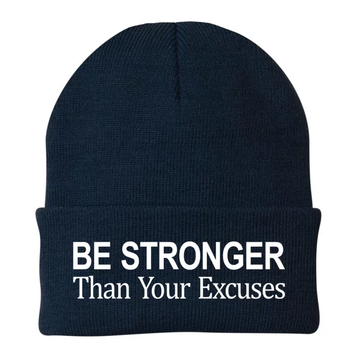 Be Stronger Than Your Excuses Great Gift Knit Cap Winter Beanie