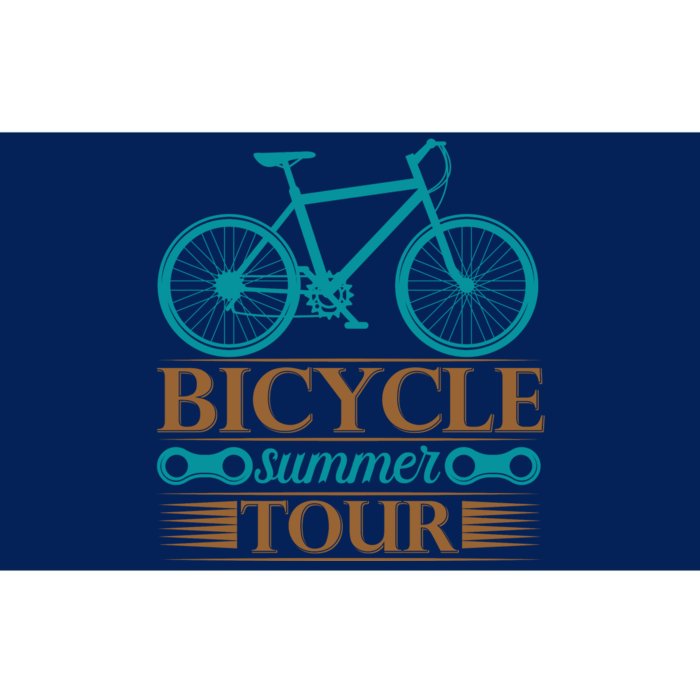 Bicycle Summer Tour Bumper Sticker