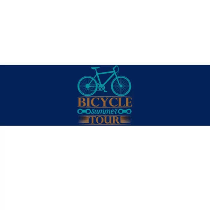 Bicycle Summer Tour Bumper Sticker