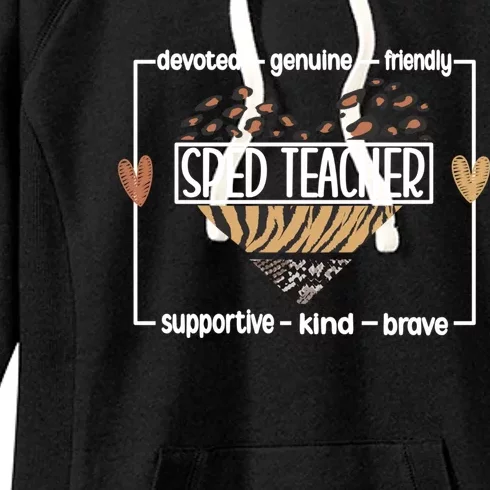 Best Sped Teacher Special Education Teacher Meaningful Gift Women's Fleece Hoodie