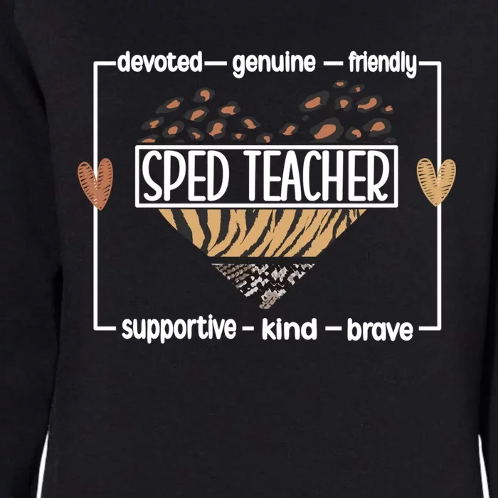 Best Sped Teacher Special Education Teacher Meaningful Gift Womens California Wash Sweatshirt