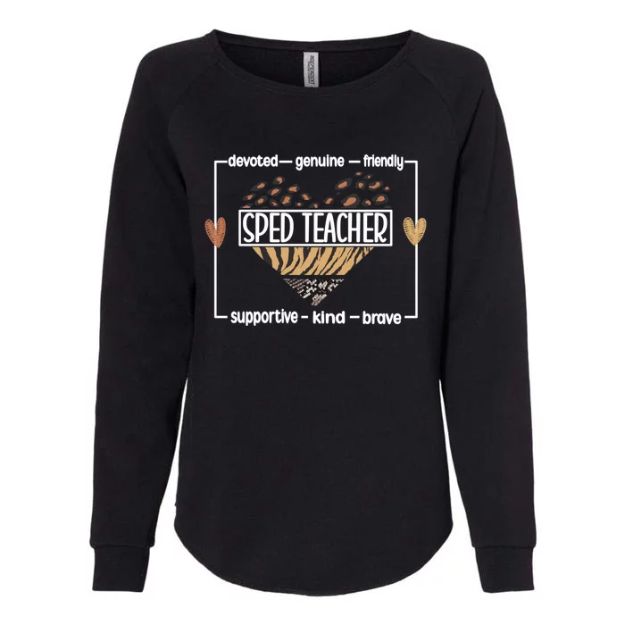 Best Sped Teacher Special Education Teacher Meaningful Gift Womens California Wash Sweatshirt