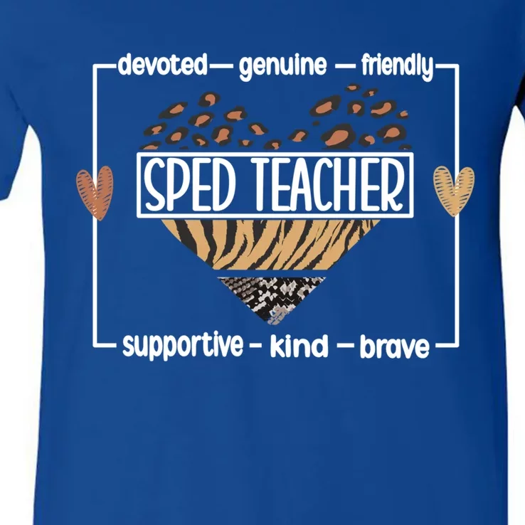 Best Sped Teacher Special Education Teacher Meaningful Gift V-Neck T ...