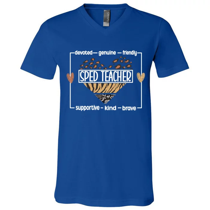 Best Sped Teacher Special Education Teacher Meaningful Gift V-Neck T ...