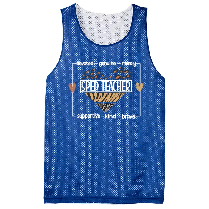 Best Sped Teacher Special Education Teacher Meaningful Gift Mesh Reversible Basketball Jersey Tank