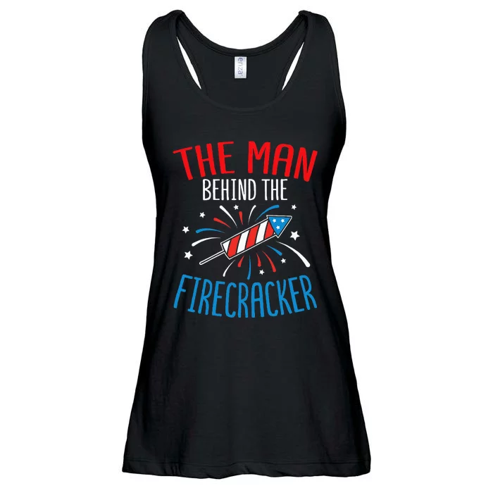 Baby Shower The Man Behind The Firecracker Ladies Essential Flowy Tank