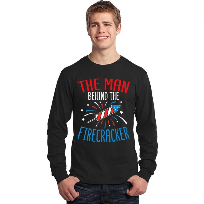 Baby Shower The Man Behind The Firecracker Tall Long Sleeve T-Shirt