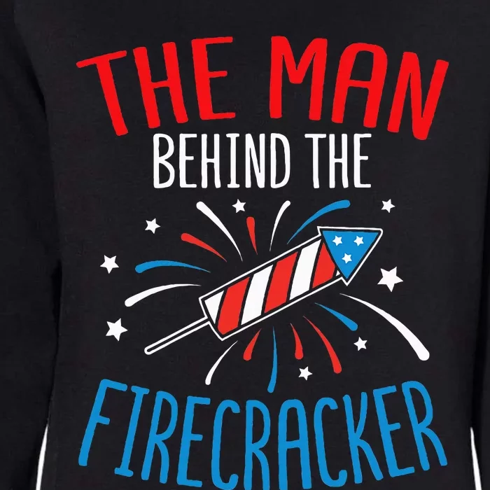 Baby Shower The Man Behind The Firecracker Womens California Wash Sweatshirt