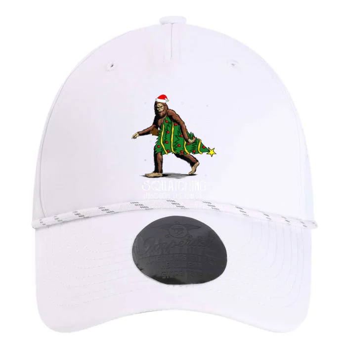 Bigfoot Squatching Through The Snow Christmas Tree Sasquatch Performance The Dyno Cap