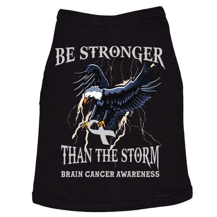 Be Stronger Than The Storm Brain Cancer Awareness Doggie Tank