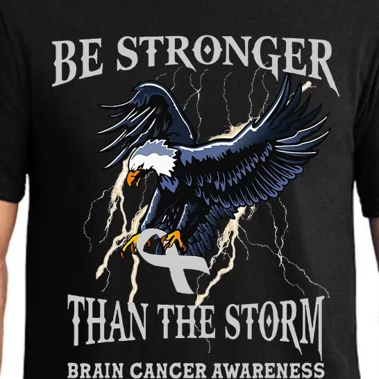 Be Stronger Than The Storm Brain Cancer Awareness Pajama Set