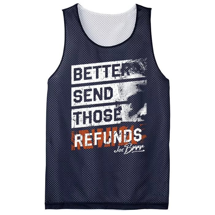 Better Send Those Refunds Mesh Reversible Basketball Jersey Tank