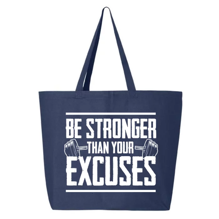 Be Stronger Than Your Excuses: Gym Motivation Gift 25L Jumbo Tote