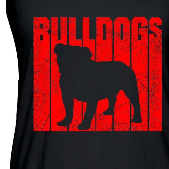 Bulldogs Sports Team Mascot Ladies Essential Flowy Tank