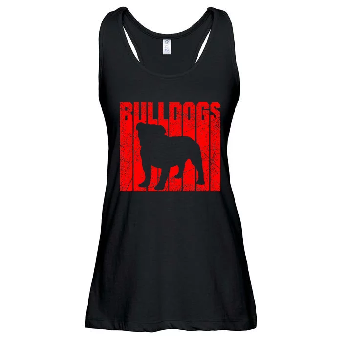 Bulldogs Sports Team Mascot Ladies Essential Flowy Tank