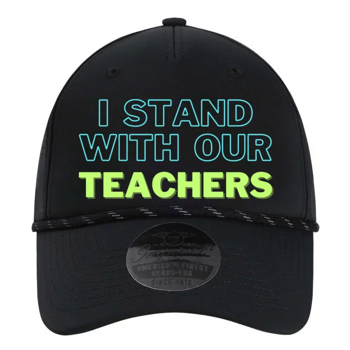 I Stand With Our Teachers support teacher & Stand Against Book Banning! Performance The Dyno Cap