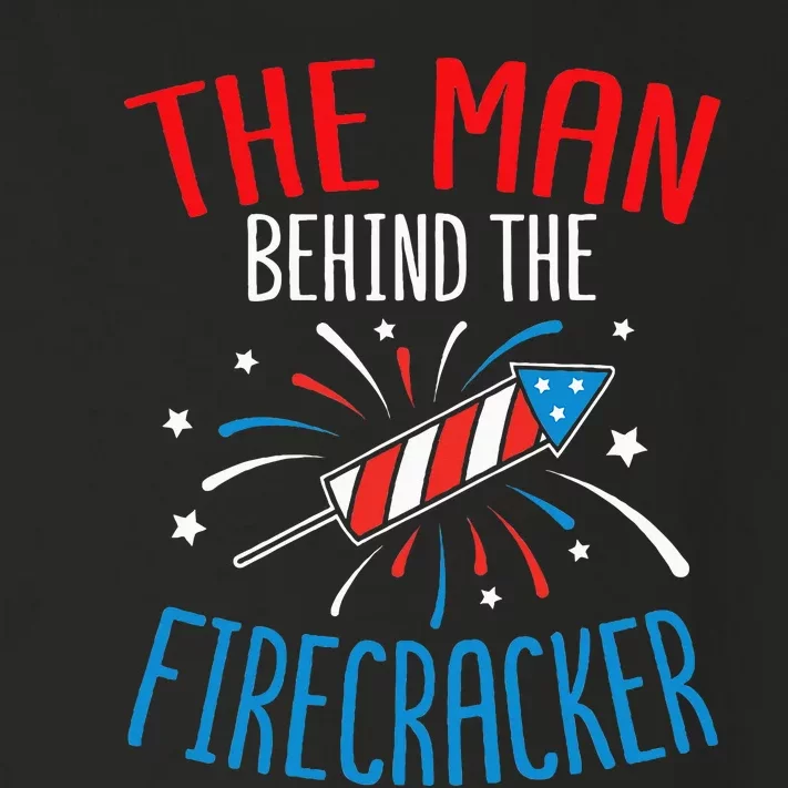 Baby Shower The Man Behind The Firecracker Toddler Long Sleeve Shirt