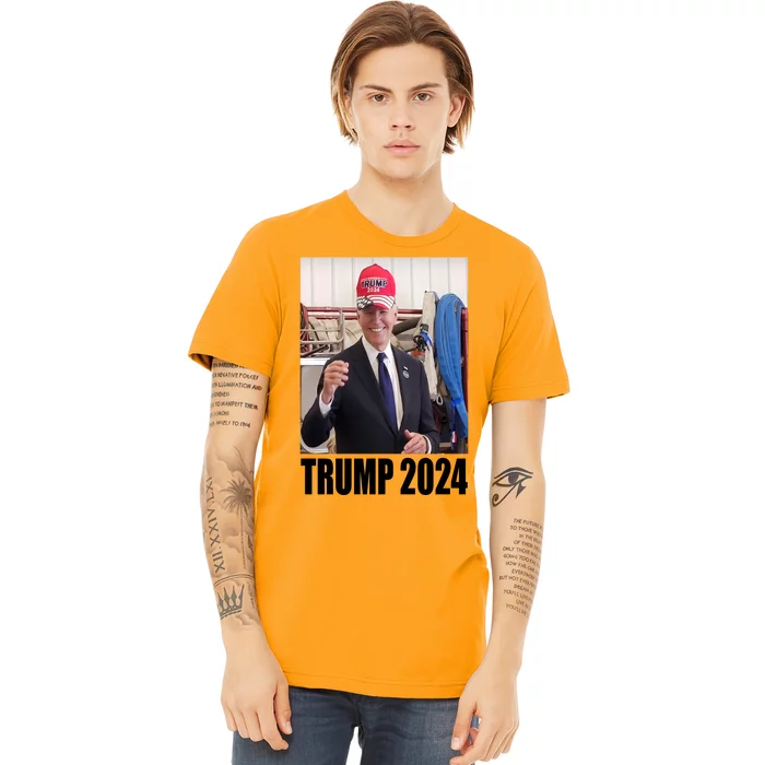 Biden Supporting Trump Funny Premium T-Shirt