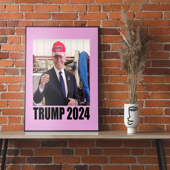 Biden Supporting Trump Funny Poster