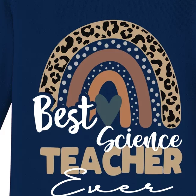 Best Science Teacher Ever Boho Rainbow Teacher Appreciation Great Gift Baby Long Sleeve Bodysuit