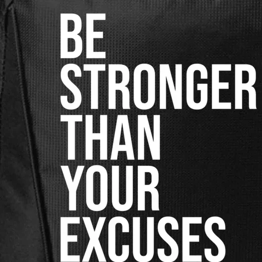 Be Stronger Than Your Excuses Aa Na 12 Step Sober Recovery Gift City Backpack