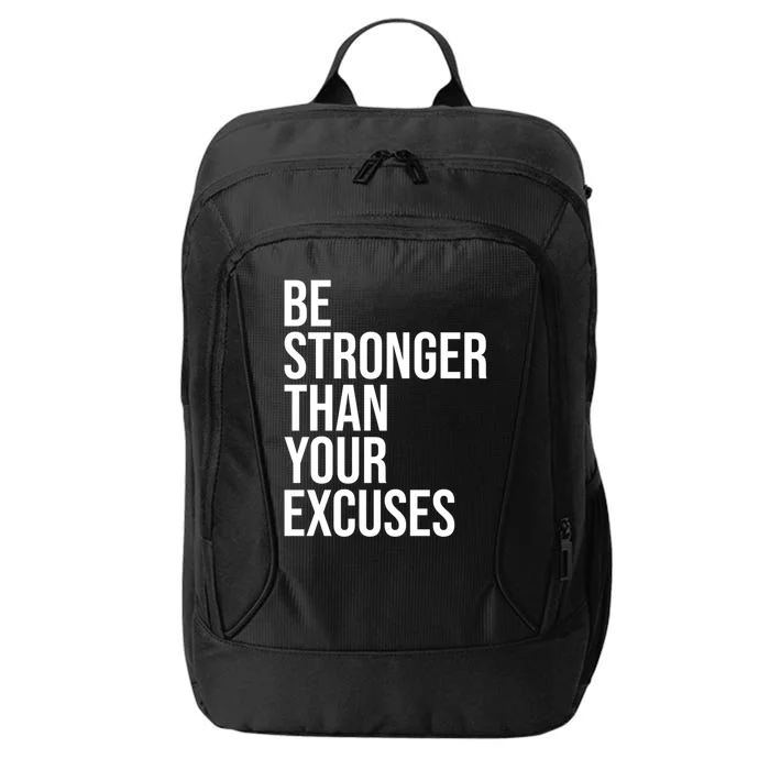 Be Stronger Than Your Excuses Aa Na 12 Step Sober Recovery Gift City Backpack