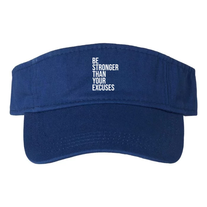 Be Stronger Than Your Excuses Aa Na 12 Step Sober Recovery Gift Valucap Bio-Washed Visor