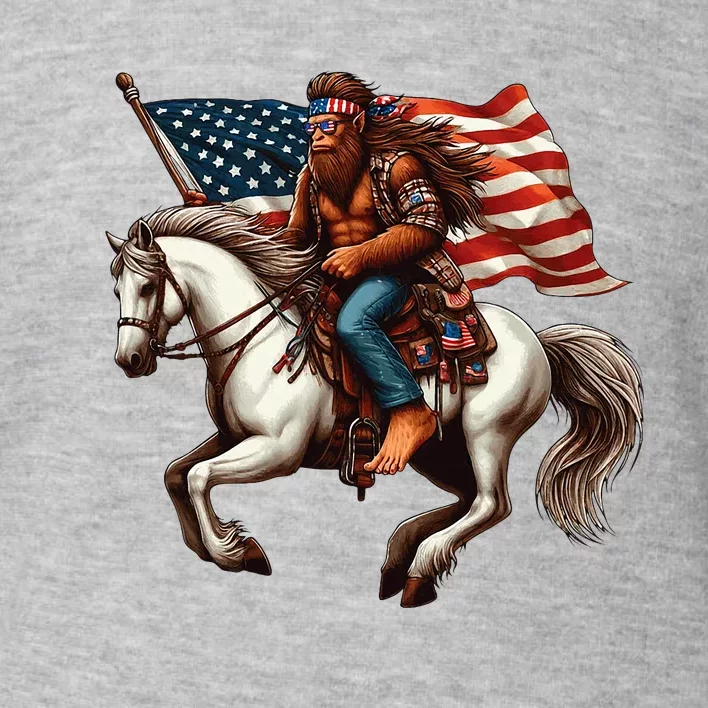 Bigfoot Sasquatch Usa Mullet Bandana Horse Riding Toddler Sweatshirt