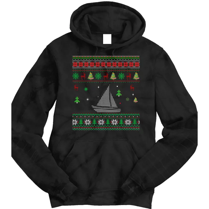 Best Sailing Ugly Christmas Design For Ever Tie Dye Hoodie