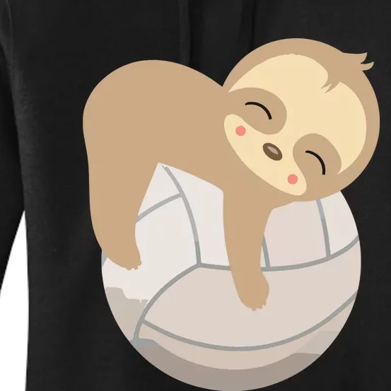 Baby Sloth Volleyball Women's Pullover Hoodie