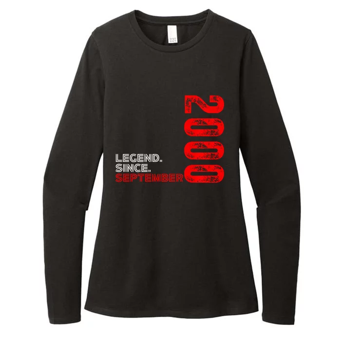 Born September Vintage Birthday Legend Since September 2000 Womens CVC Long Sleeve Shirt