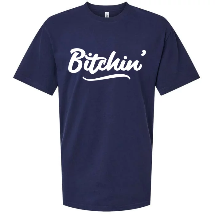 Bitchin Script Vintage Cool Gift Sueded Cloud Jersey T-Shirt