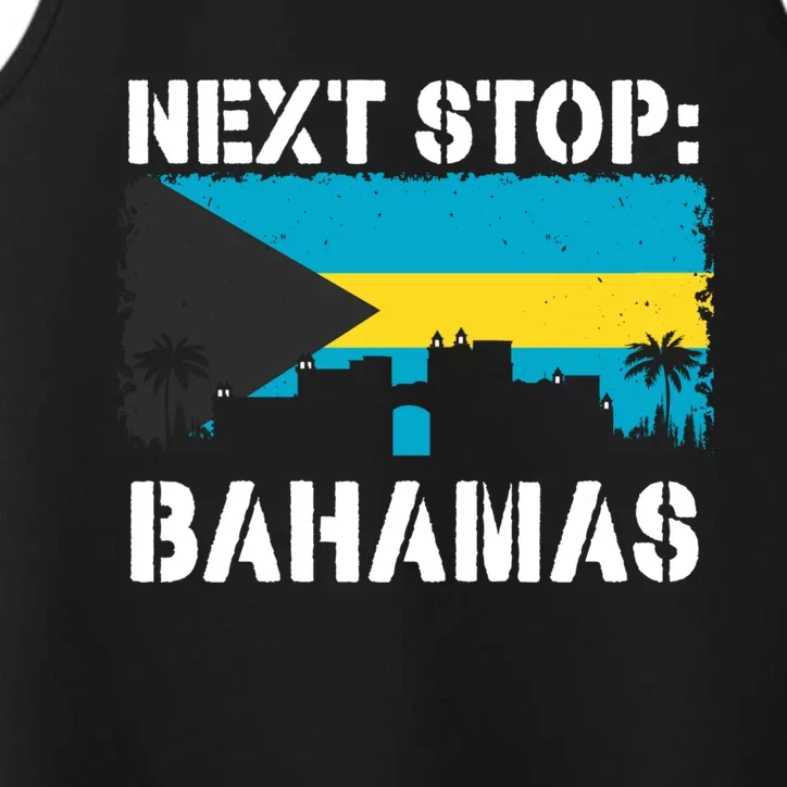 Bahamas Summer Vacation Trip Next Stop Vacay Vibes Souvenir Cute Gift Performance Tank