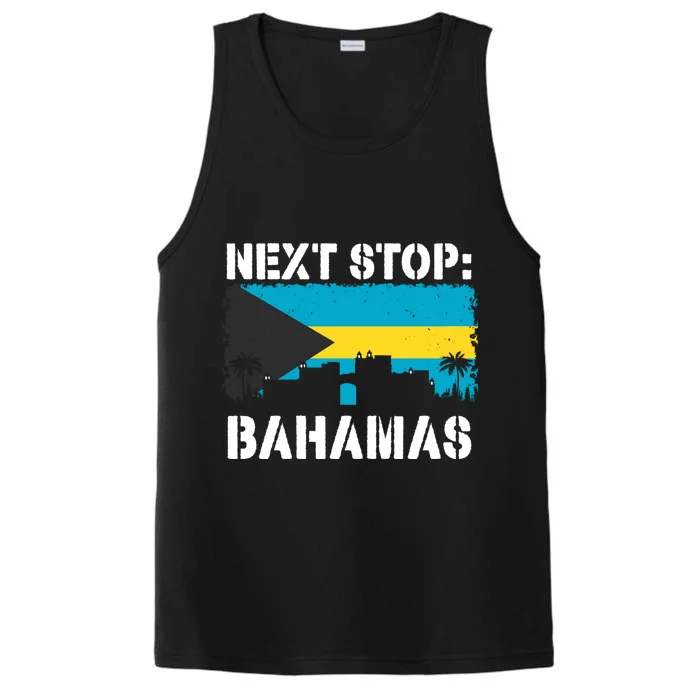 Bahamas Summer Vacation Trip Next Stop Vacay Vibes Souvenir Cute Gift Performance Tank