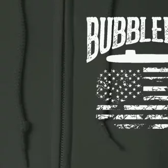 Bubblehead Submarine Veteran Gift For Submariner Full Zip Hoodie