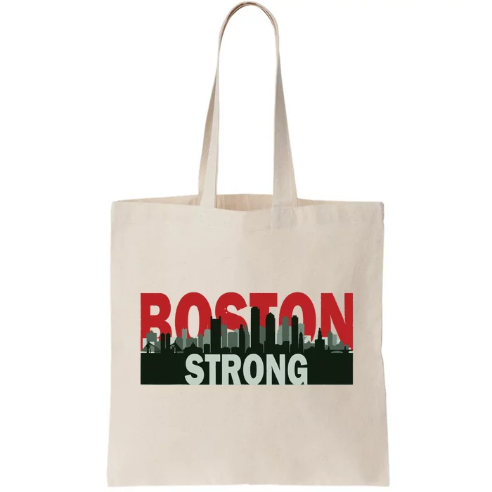 Boston Strong Vintage Boston City Skyline Tote Bag