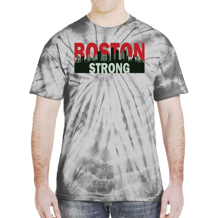 Boston Strong Vintage Boston City Skyline Tie-Dye T-Shirt