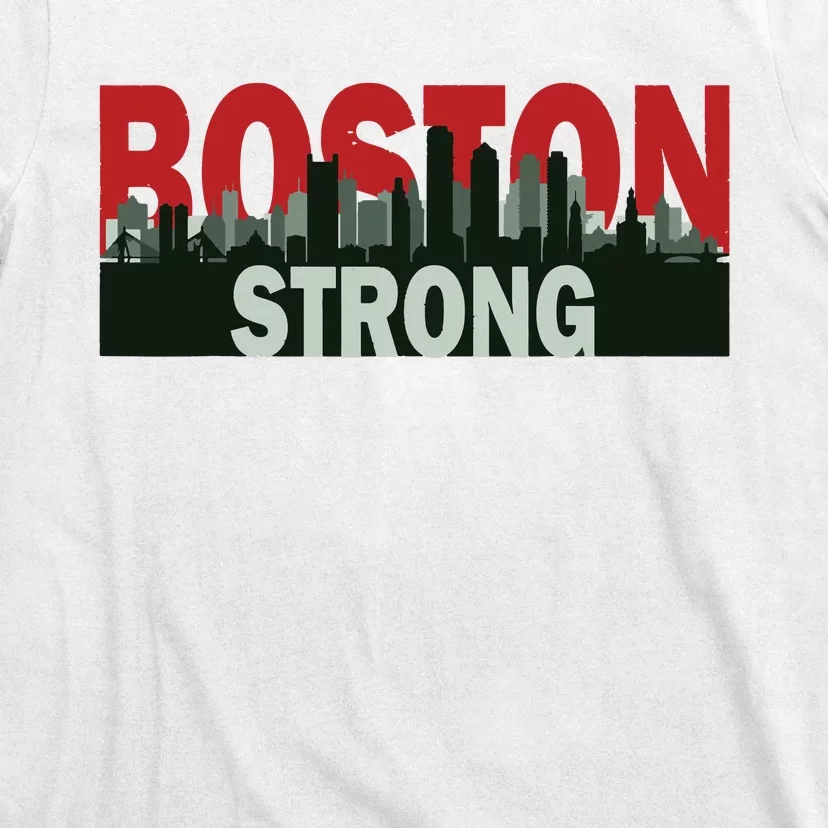 Boston Strong Vintage Boston City Skyline T-Shirt