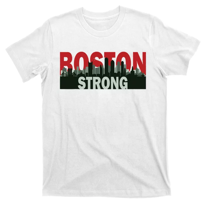 Boston Strong Vintage Boston City Skyline T-Shirt