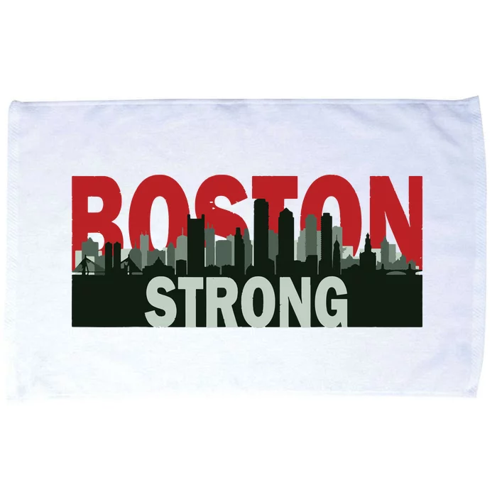 Boston Strong Vintage Boston City Skyline Microfiber Hand Towel