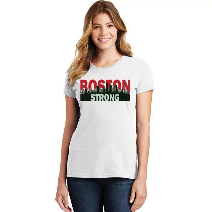 Boston Strong Vintage Boston City Skyline Women's T-Shirt