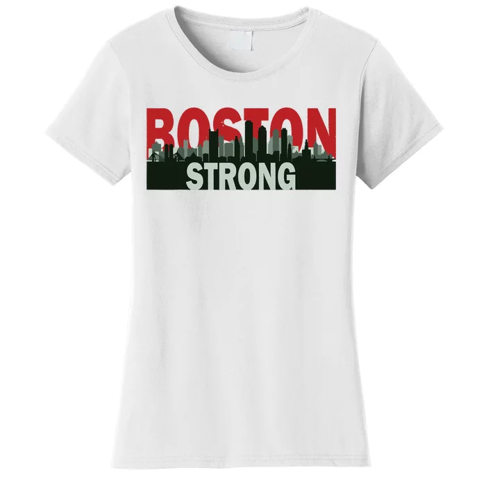 Boston Strong Vintage Boston City Skyline Women's T-Shirt