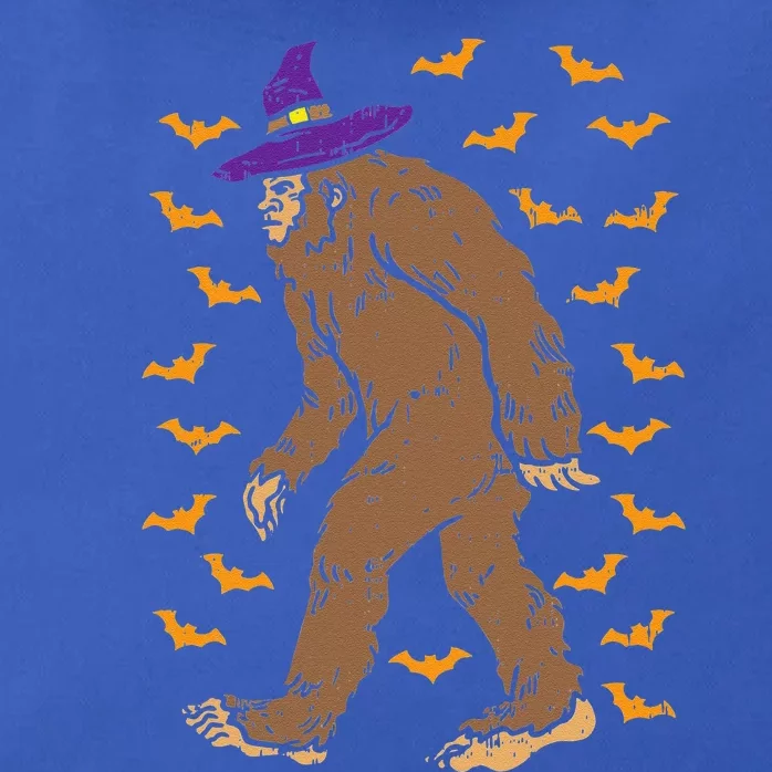 Bigfoot Sasquatch Witch Hat Funny Halloween WoGift Zip Tote Bag