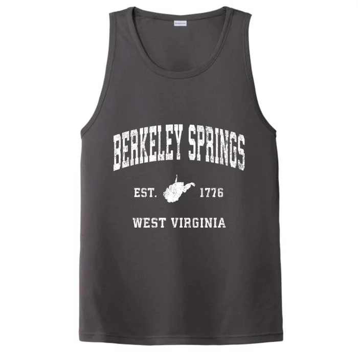 Berkeley Springs West Virginia Wv Vintage Athletic Performance Tank