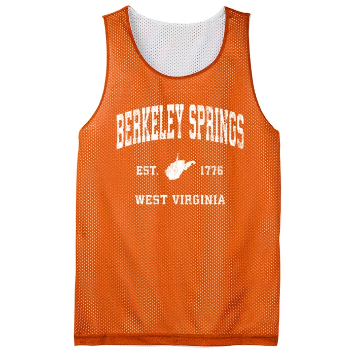 Berkeley Springs West Virginia Wv Vintage Athletic Mesh Reversible Basketball Jersey Tank