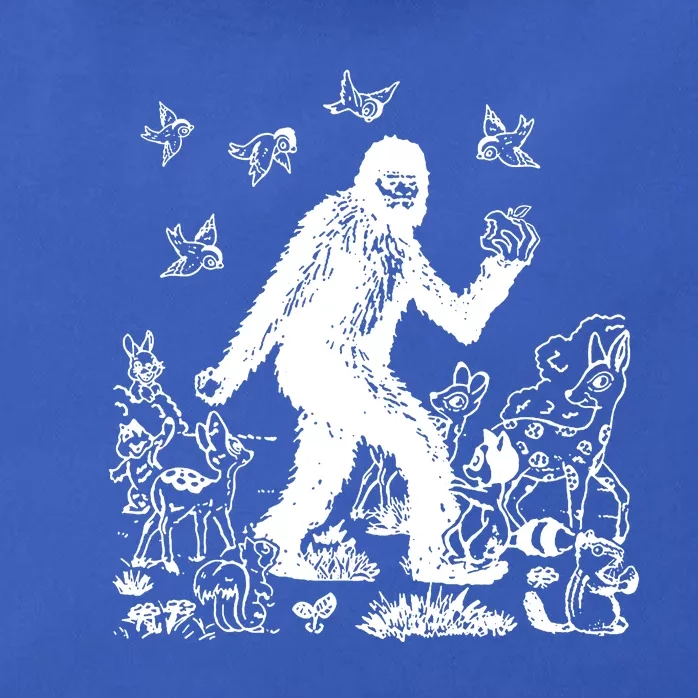 Bigfoot Snow White Zip Tote Bag