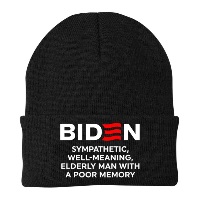 Biden Sympathetic Wellmeaning Elderly Man With Poor Memory Knit Cap Winter Beanie