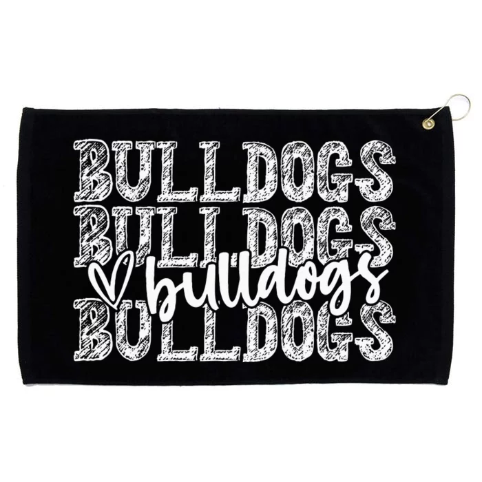 Bulldogs Spirit Wear Game Day School Mascot Sport Fan Team Grommeted Golf Towel