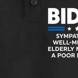 Biden Sympathetic Wellmeaning Elderly Man With Poor Memory Dry Zone Grid Performance Polo