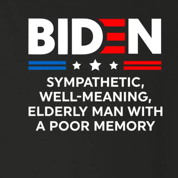 Biden Sympathetic Wellmeaning Elderly Man With Poor Memory Toddler Long Sleeve Shirt